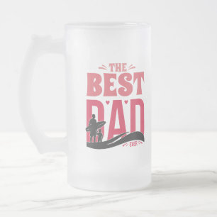 The Best Dad Ever Frosted Glass Beer Mug