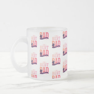 The Best Dad Ever Frosted Glass Coffee Mug