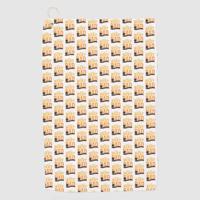The Best Dad Ever Golf Towel (Front)