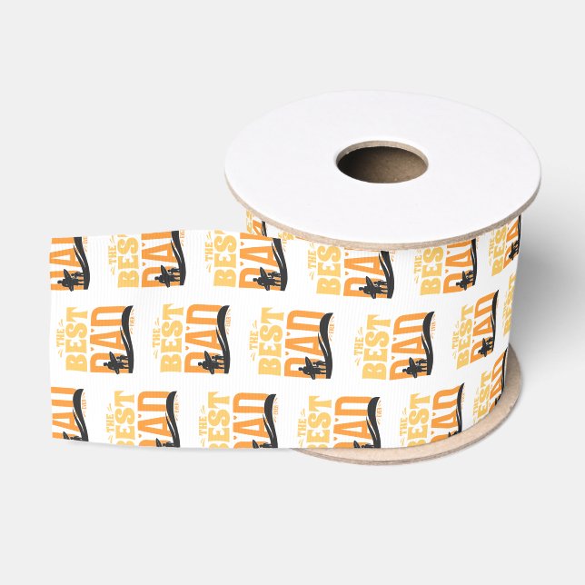 The Best Dad Ever Grosgrain Ribbon (Spool)
