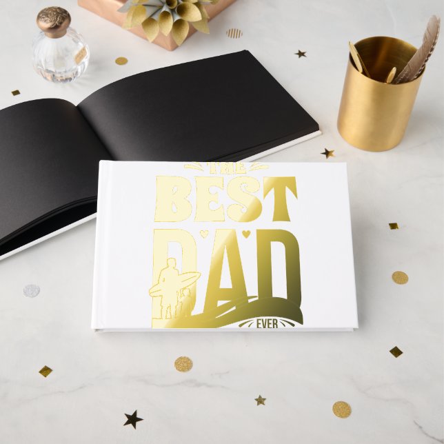 The Best Dad Ever Guest Book (Front Open)
