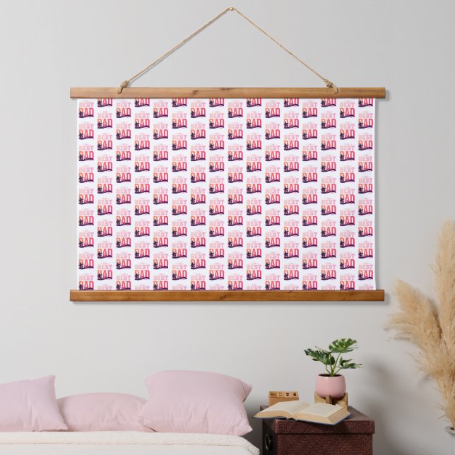 The Best Dad Ever Hanging Tapestry (Bedroom)