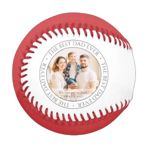 The Best Dad Ever Modern Classic Photo Baseball