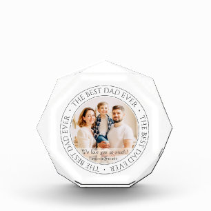 The Best Dad Ever Modern Classic Photo Block