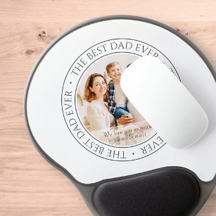 The Best Dad Ever Modern Classic Photo Gel Mouse Mat