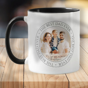 The Best Dad Ever Modern Classic Photo Mug