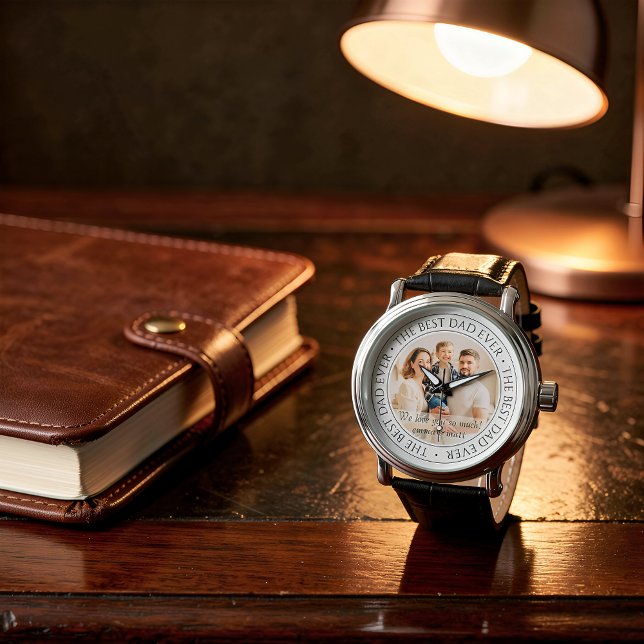 The Best Dad Ever Modern Classic Photo Watch (Creator Uploaded)