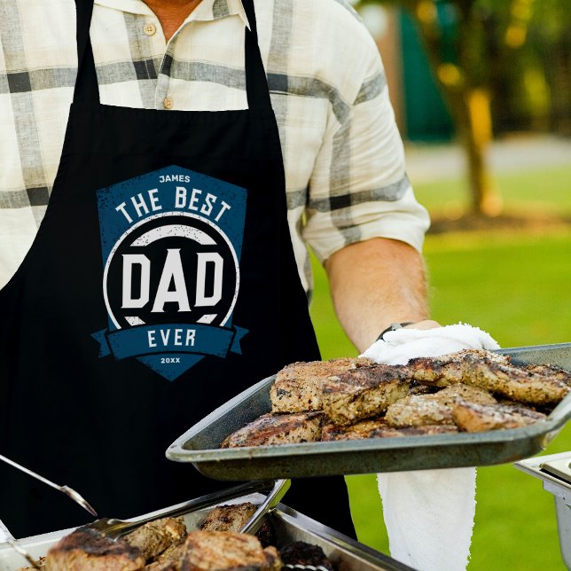 The Best Dad Ever Modern Father's Day Gift Apron (Creator Uploaded)