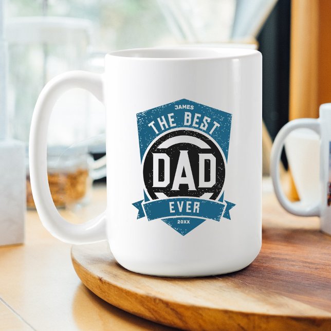The Best Dad Ever Modern Father's Day Gift Coffee Mug (Creator Uploaded)