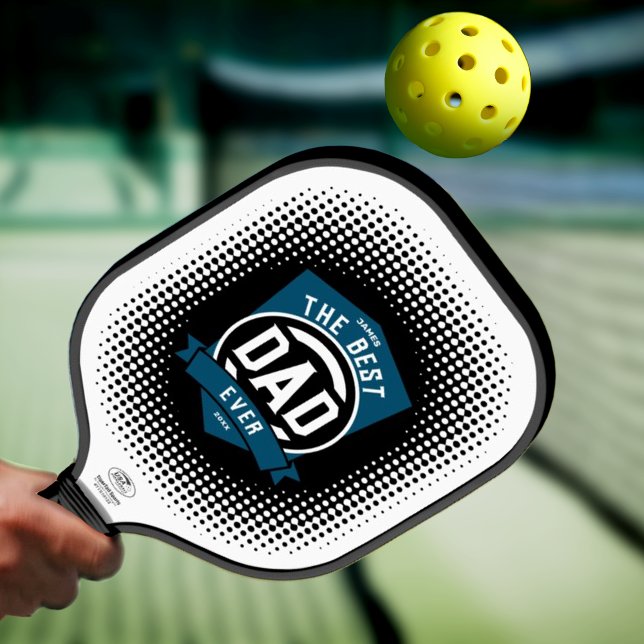The Best Dad Ever Modern Father's Day Gift Pickleball Paddle (Creator Uploaded)