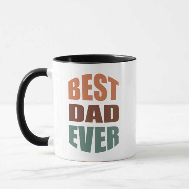 The Best Dad Ever Mug-Best Dad Gift for Father Day Mug (Left)