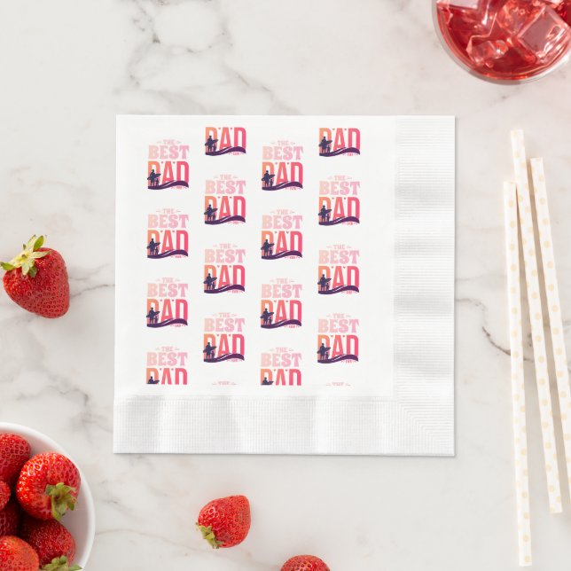 The Best Dad Ever Napkin (Insitu)