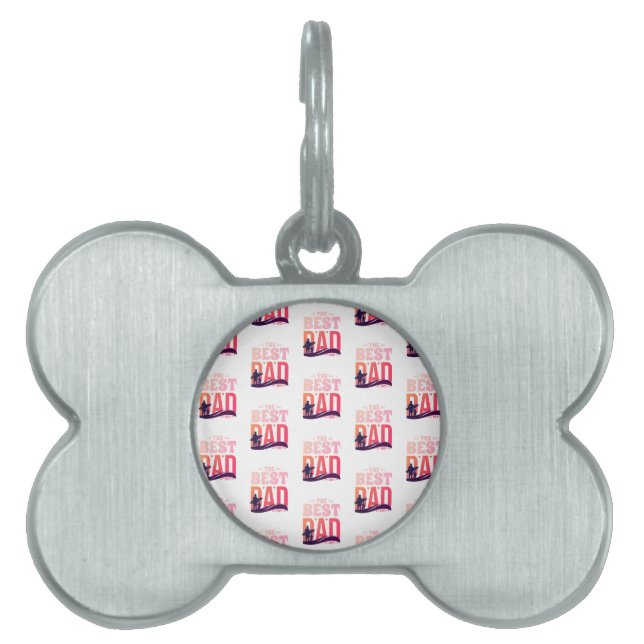The Best Dad Ever Pet ID Tag (Front)