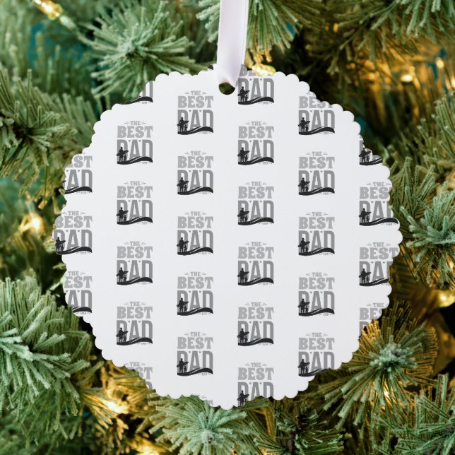The Best Dad Ever Tree Decoration Card (Insitu (Tree))