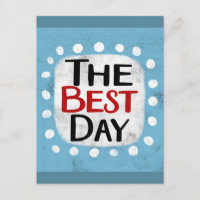 The Best Day Postcard
