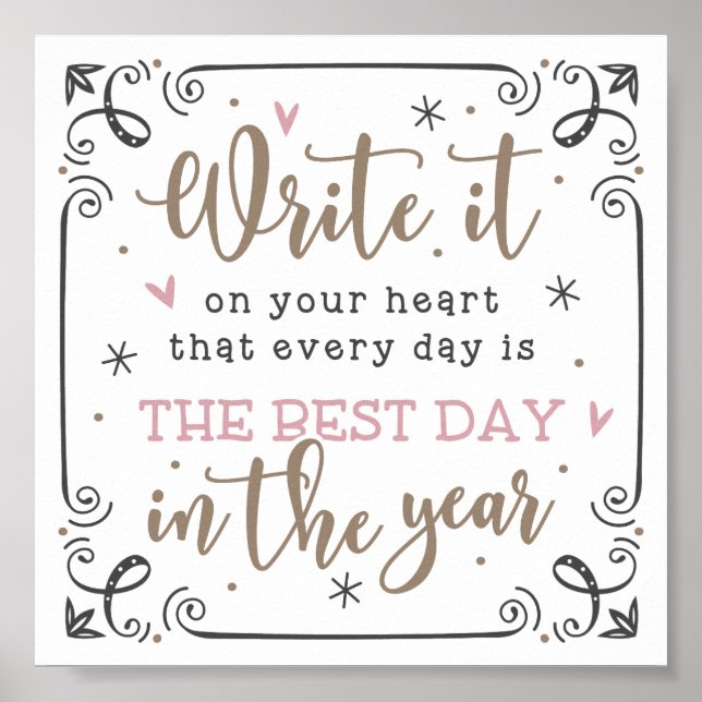 The Best Day Poster (Front)