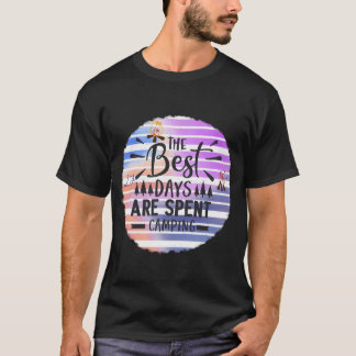The Best Days Are Spent Camping Adventure boy T-Shirt
