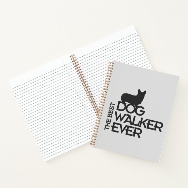 The Best Dog Walker Ever | Customisable Photo Notebook (Inside)