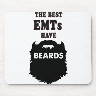 the best EMT have beards gift men t-shirt Mouse Mat