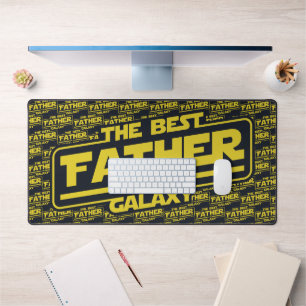 The Best Father In The Galaxy Fathers Day Gift Desk Mat