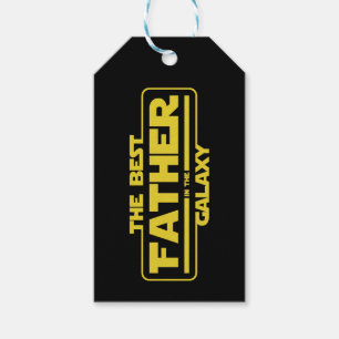 The Best Father In The Galaxy Fathers Day Gift Gift Tags