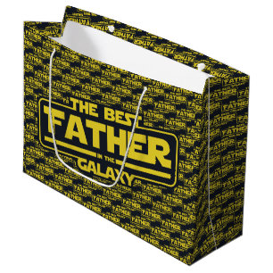 The Best Father In The Galaxy Fathers Day Gift Large Gift Bag