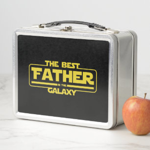 The Best Father In The Galaxy Fathers Day Gift Metal Lunch Box
