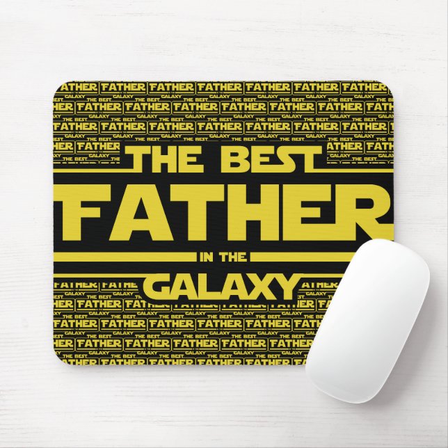The Best Father In The Galaxy Fathers Day Gift Mouse Mat (With Mouse)