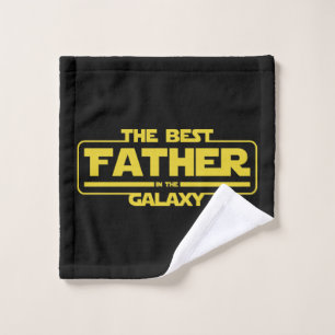 The Best Father In The Galaxy Fathers Day Gift Wash Cloth