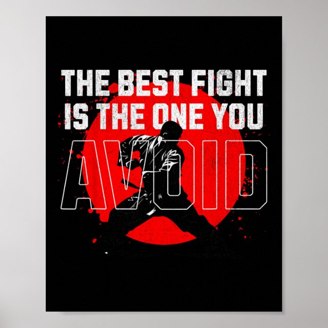 The Best Fight Is The One You Avoid. Emphasises Pe Poster (Front)