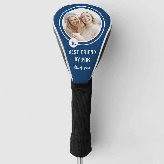 The Best Friend by Par Personalised Photo Golf Head Cover (Front)
