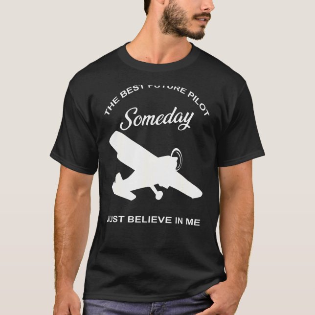 The Best Future Pilot Plane T-Shirt (Front)