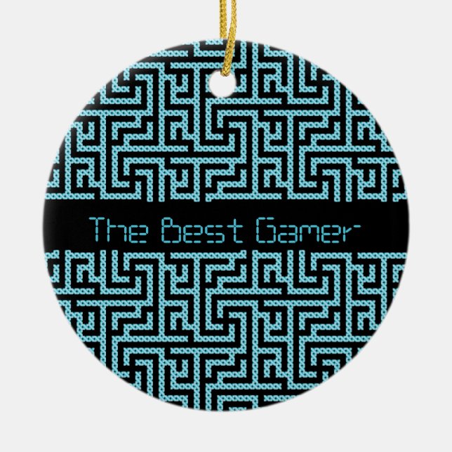 The Best Gamer Ceramic Tree Decoration (Front)