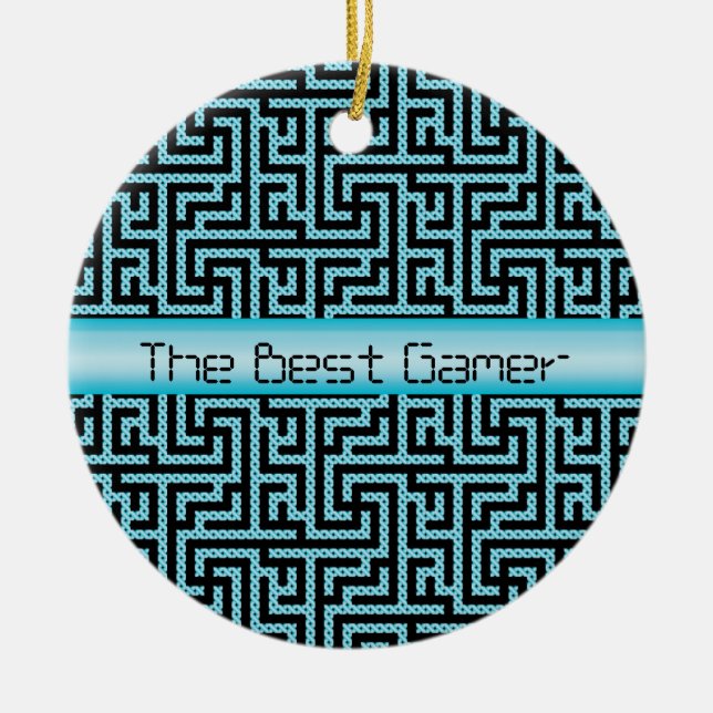 The Best Gamer Ceramic Tree Decoration (Front)