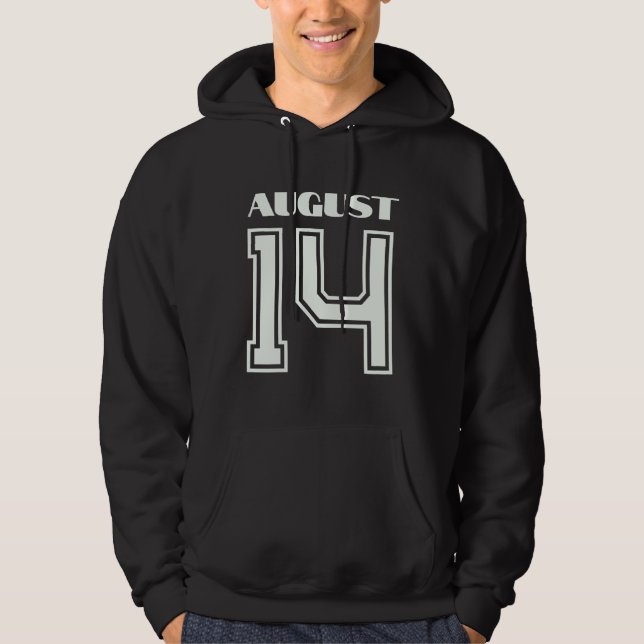 The Best Gift For Birthday August 14 Hoodie (Front)