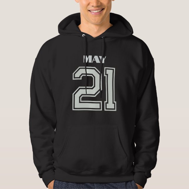 The Best Gift For Birthday May 21 Hoodie (Front)