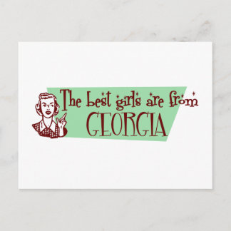 The Best Girls are from Georgia Postcard