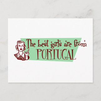 The Best Girls are from Portugal Postcard