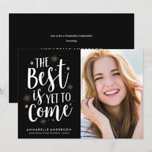 The Best Graduation Party Photo Invitation