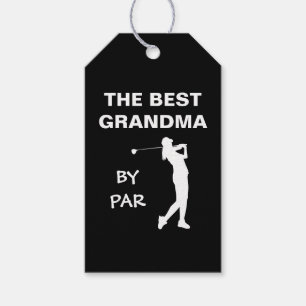 The Best Grandma By Par Golf Nana Gram Golfer Pun Gift Tags