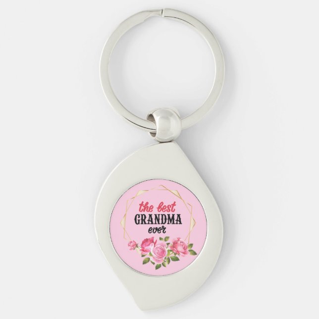 The Best Grandma Ever Key Ring (Front)