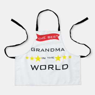 The best grandma in the world  apron
