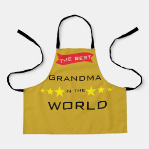 The best grandma in the world gold apron