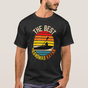 The Best Grandmas Kayak Granny Kayaking Nana Vinta T-Shirt