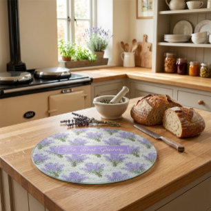 The Best Granny Lavender Personalised Glass Cutting Board