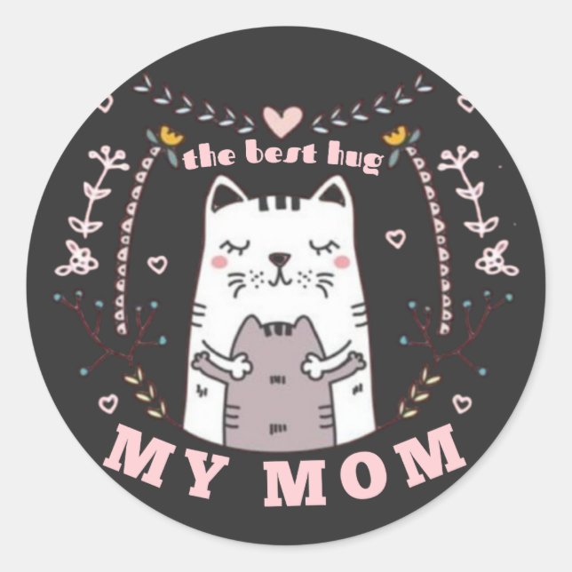 The best hug my mum Sticker (Front)