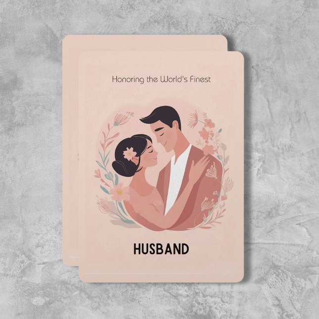 "The Best Husband" Cosy Love Card   ("The Best Husband" Cozy Love Doodle Card – Celebrate Everyday Joy! - Birthday Depot)