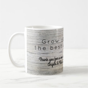 The best is yet to be distressed wood photo coffee mug