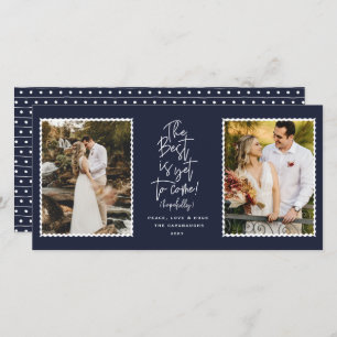 The Best Is Yet To Come 2 Photo Holiday Card