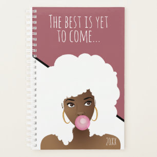 The Best is Yet to Come, Bubblegum, Mauve & White Planner